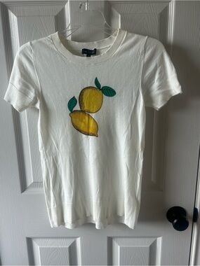 Y2K Crewneck Lemon Graphic Sweater Tee
